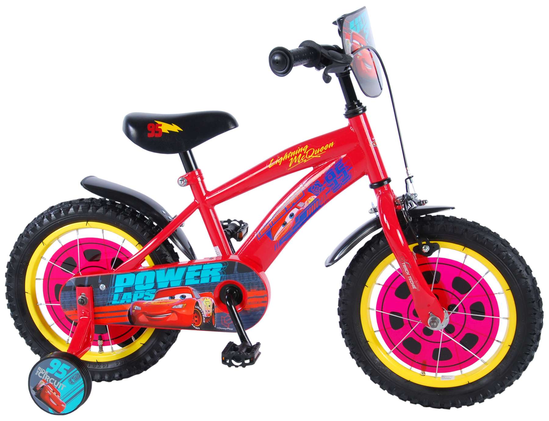 Cars Kinderfahrrad, 16 Zoll, Disney Cars Fahrrad Lightning McQueen Cars, 12 Zoll in für € 55,00 zum