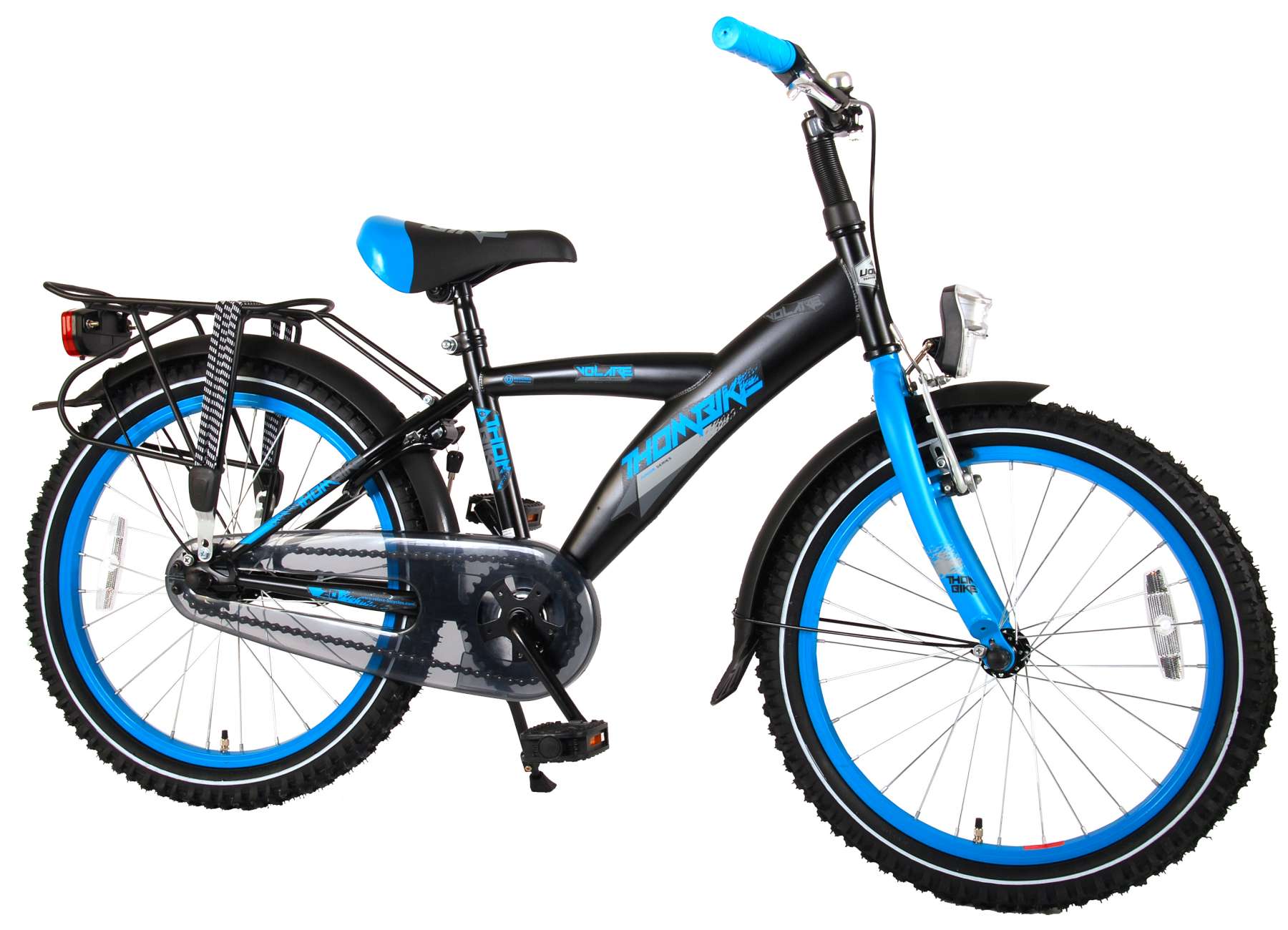 .Thombike City Kinderfahrrad Jungen 20 Zoll Gep/äcktr/äger Blau Rot 95/% Zusammengebaut