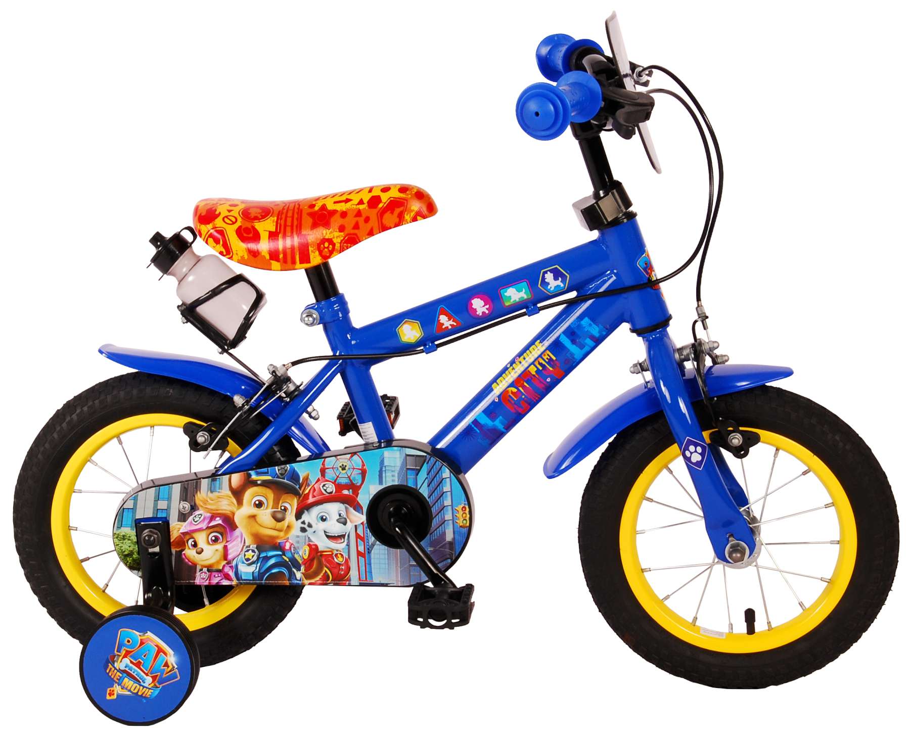 Paw Patrol Kinder Fahrrad - Jungen - 12 Zoll - Blau - Zwei handbremsen