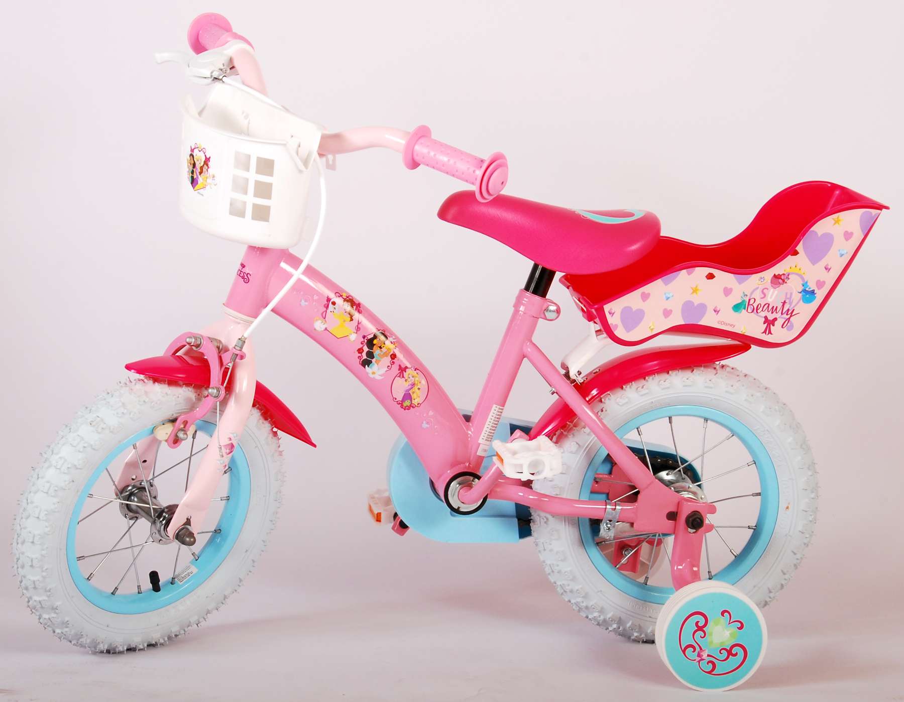 Puppensitz Disney Princess für Fahrräder ab 10 bis 20 Zoll 
