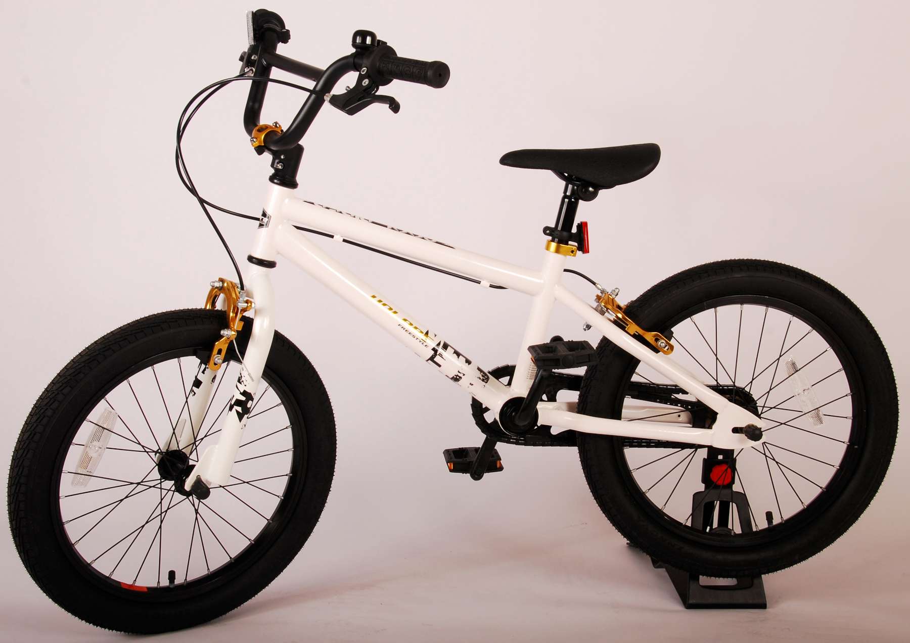 Volare Cool Rider Kinderfahrrad - Jungen - 18 Zoll - Weiß - zwei  Handbremsen - 95% zusammengebaut - Prime Collection