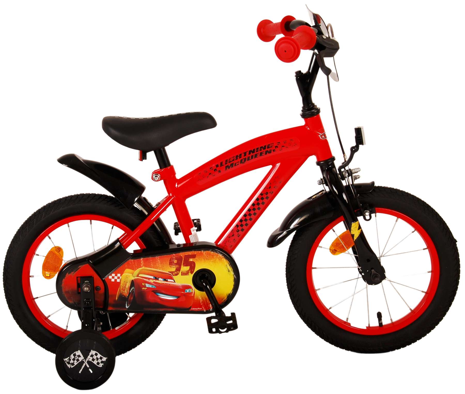 Disney Cars Kinderfahrrad - Jungen - 14 Zoll - Rot