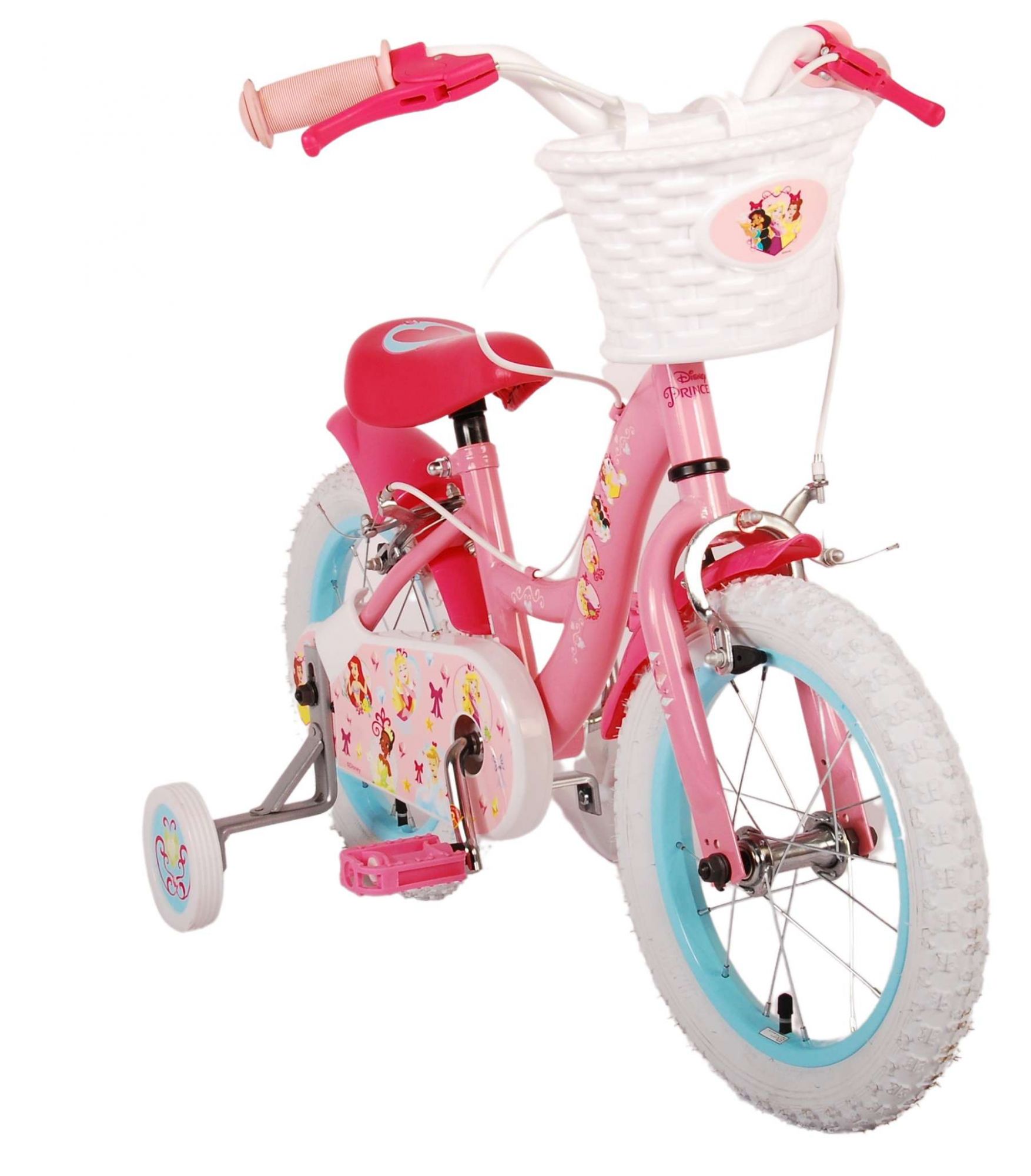 Disney Princess Kinderfahrrad - Mädchen - 14 Zoll - Rosa