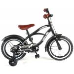 Volare Black Cruiser Kinderfahrrad - Jungen - 14 Zoll - Schwarz - 95% zusammengebaut