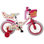 Volare Ashley Kinderfahrrad - Mädchen - 14 Zoll - Weiß - 95% zusammengebaut