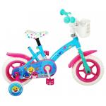 Ocean Kinderfahrrad - Unisex - 10 Zoll - Rosa Blau - Fester Gang