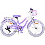 Volare Lovely Kinderfahrrad - Mädchen - 20 Zoll - Lila - 6 Gänge