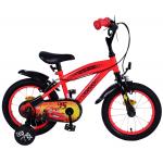 Disney Cars Kinderfahrrad - Jungen - 14 Zoll - Rot - Zwei Handbremsen