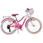 Volare Lovely Kinderfiets - Meisjes - 24 inch - Roze - 7 Versnellingen