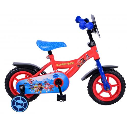 Paw Patrol Kinderfahrrad - Jungen - 10 Zoll - Rot / Blau