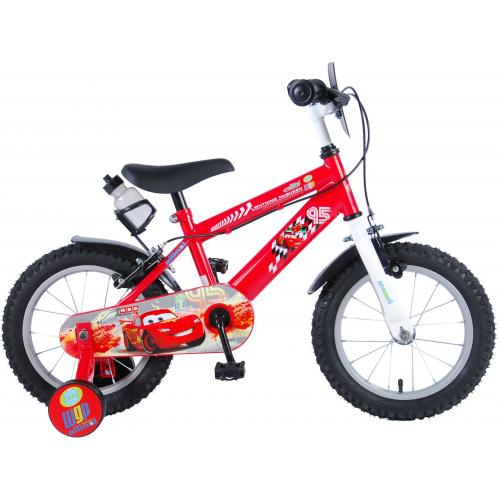Disney Cars Kinderfahrrad - Jungen - 14 Zoll - Rot - 2 Handbremsen