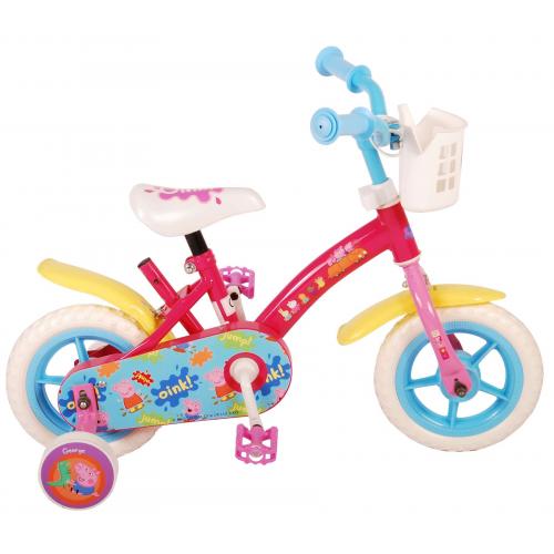 Peppa Pig Kinderfahrrad - Mädchen - 10 Zoll - Pink / Blau