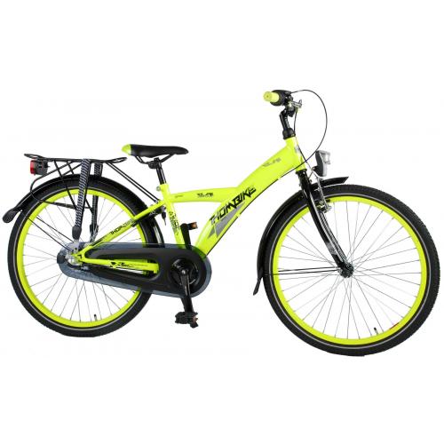 Thombike City Kinderfahrrad Jungen 24 Zoll mit Vorradbremse am Lenker und Rücktrittbremse Gepäckträger Neon Gelb 95% Zusammengebaut Thombike City Kinderfahrrad Jungen 24 Zoll mit Vorradbremse am Lenker und Rücktrittbremse Gepäckträger Neon Gelb 95% Zusammengebaut