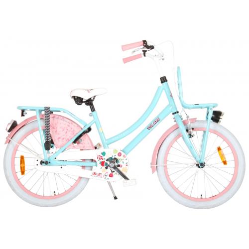 Volare Ibiza Kinderfahrrad - Mädchen - 20 Zoll - Blau / Pink - 95% zusammengebaut