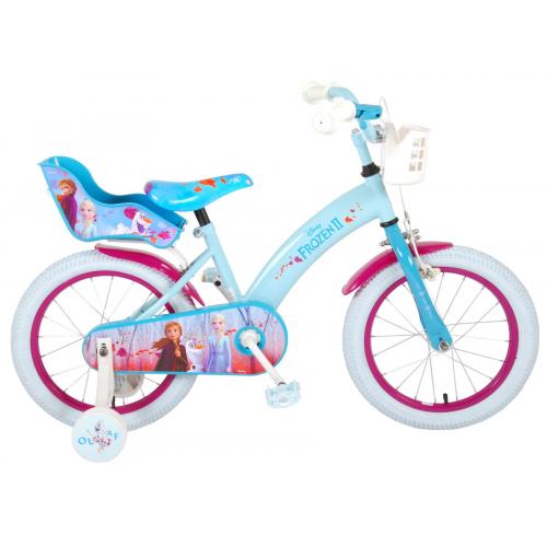 Disney Frozen 2 - Kinderfahrrad - Mädchen - 16 Zoll - Blau / Lila