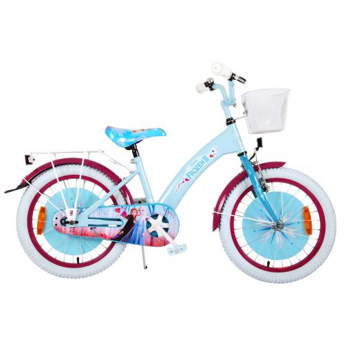 Disney Frozen 2 Kinderfahrrad - Mädchen - 18 Zoll - Blau / Lila - 95% zusammengebaut