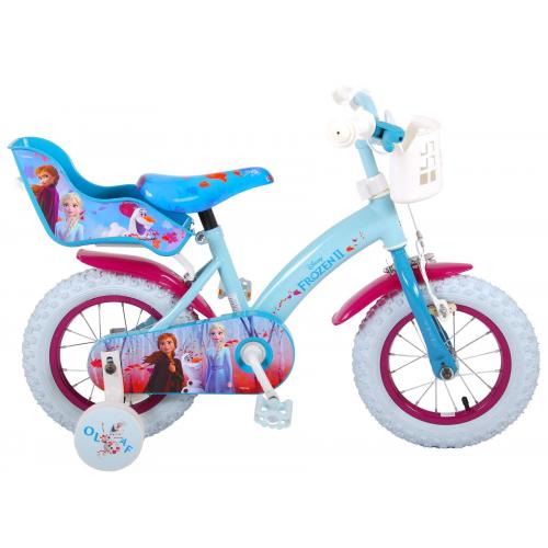 Disney Frozen 2 Kinderfahrrad - Mädchen - 12 inch - Blau / Lila