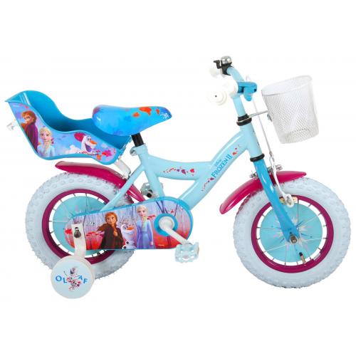 Disney Frozen 2 Kinderfahrrad - Mädchen - 30 cm - Blau / Lila - 95% zusammengebaut