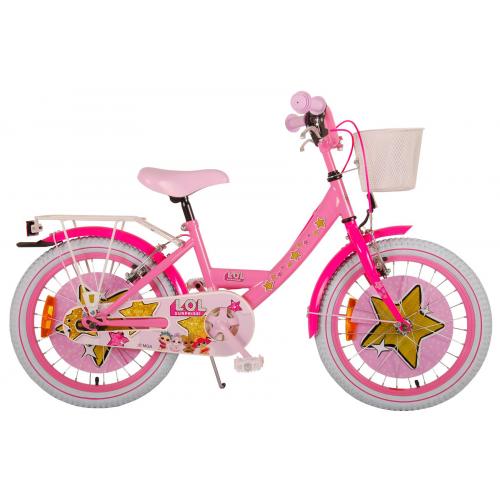 LOL Surprise Kinderfahrrad - Mädchen - 18 Zoll - Pink - zwei Handbremsen