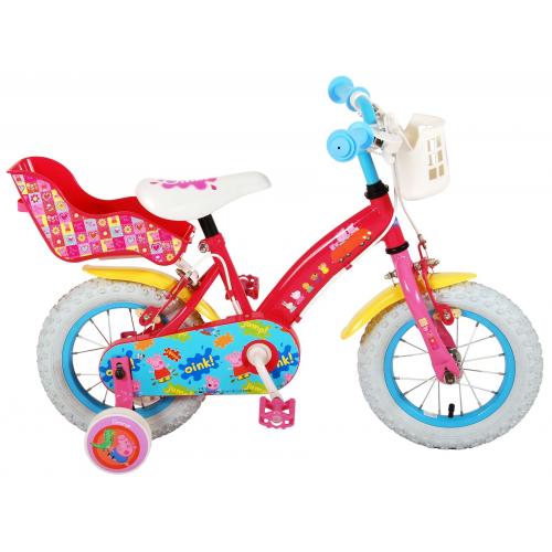 Peppa Pig Kinderfahrrad - Mädchen - 12 Zoll - Pink - 2 Handbremsen