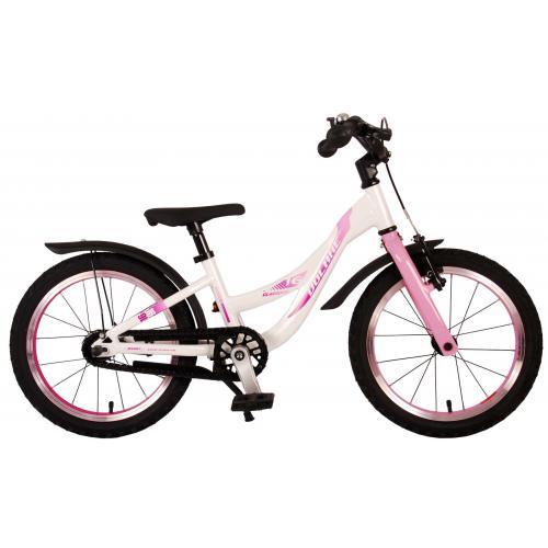 Volare Glamour Kinderfahrrad - Mädchen - 16 Zoll - Perlmutt Rosa - Prime Collection