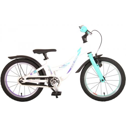 Volare Glamour Kinderfahrrad - Mädchen - 16 Zoll - Perlmutt Mintgrün - Prime Collection