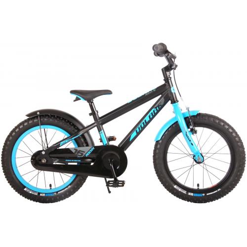 Volare Rocky Kinderfahrrad - 16 Zoll - Schwarz Blau - 95% zusammengebaut - Prime Collection