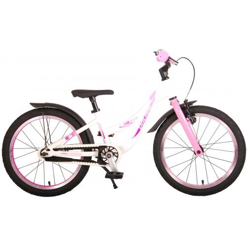 Volare Glamour Kinderfahrrad - Mädchen - 18 Zoll - Perlmutt Rosa - Prime Collection