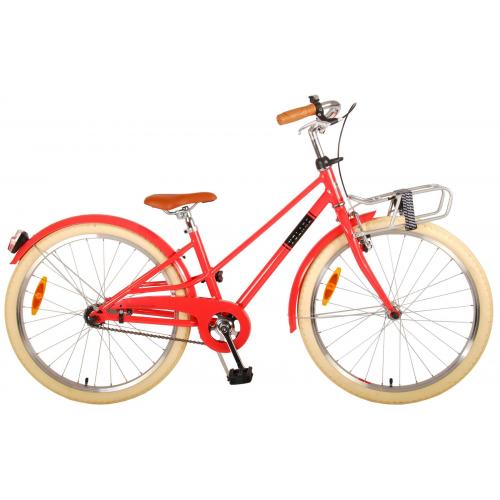 Volare Melody Kinderfahrrad - Mädchen - 24 Zoll - Koralle Rot - Prime Collection