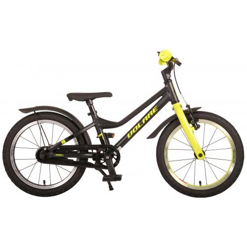 Volare Blaster Kinderfahrrad - Jungen - 16 Zoll - Schwarz Grün - Prime Collection