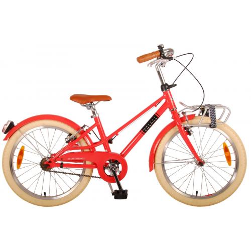 Volare Melody Kinderfahrrad - Mädchen - 20 Zoll - Koralrot - zwei Handbremsen - Prime Collection