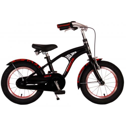 Volare Miracle Cruiser Kinderfahrrad - Jungen - 14 Zoll - Mattschwarz - Prime Collection