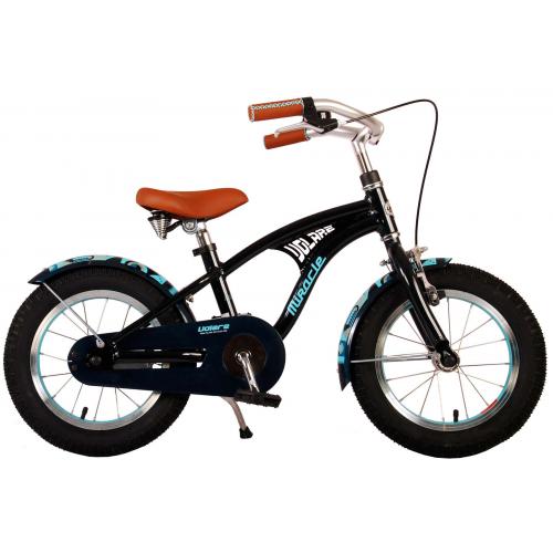 Volare Miracle Cruiser Kinderfahrrad - Jungen - 14 Zoll - Matte Blau - Prime Collection