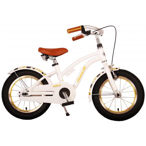 Volare Miracle Cruiser Kinderfahrrad - Mädchen - 14 Zoll - Weiß - Prime Collection