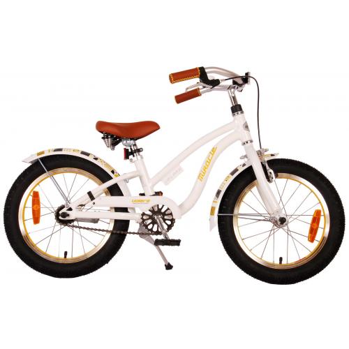 Volare Miracle Cruiser Kinderfahrrad - Mädchen - 16 Zoll - Weiß - Prime Collection