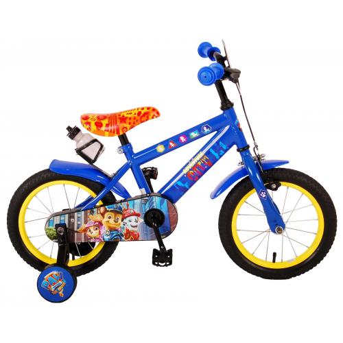Paw Patrol Kinderfahrrad - Jungen - 14 Zoll - Rot Blau - 95% zusammengebaut