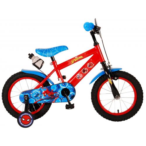 Ultimate Spider-Man Kinderfahrrad - Jungen - 14 Zoll - Rot Blau