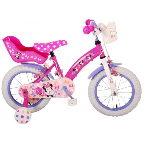 Disney Minnie Süßeste überhaupt! - Kinderfahrrad - Mädchen - 14 Zoll - Rosa - Zwei Handbremsen