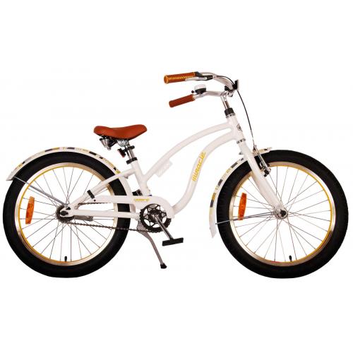 Volare Miracle Cruiser Kinderfahrrad - Mädchen - 20 Zoll - Weiß - Prime Collection