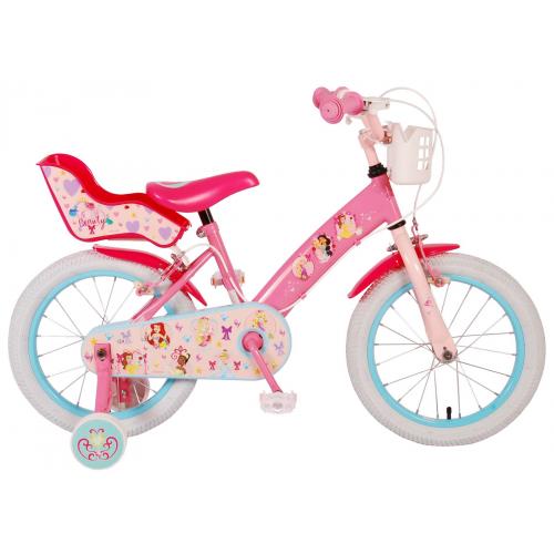 Disney Princess Kinderfahrrad - Mädchen - 16 Zoll - Rosa - Zwei-Hand-Bremsen