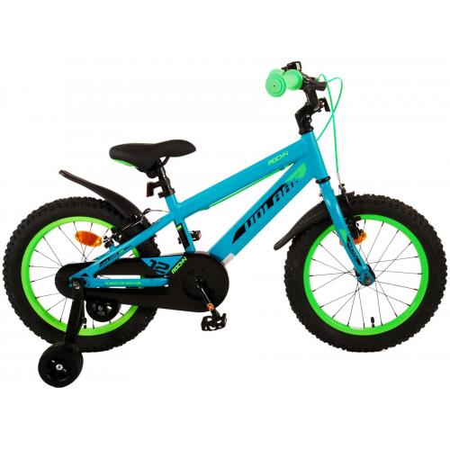 Volare Rocky Kinderfahrrad - Jungen - 16 Zoll - Grün - Zwei Handbremsen