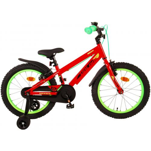 Volare Rocky Kinderfahrrad - Jungen - 18 Zoll - Rot - Zweihandbremsen