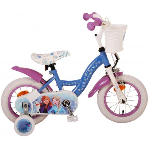 Disney Frozen 2 Kinderfahrrad - Mädchen - 30 cm - Blau / Lila