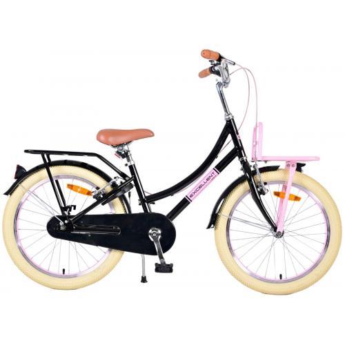 Volare Excellent Kinderfahrrad - Mädchen - 20 Zoll - Schwarz - Zwei Handbremsen