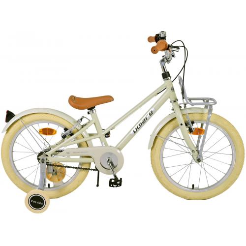 Volare Melody Kinderfahrrad - Mädchen - 18 Zoll - Sand - Zwei Handbremsen