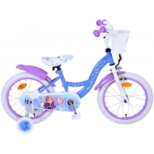 Disney Frozen 2 Kinderfahrrad - Mädchen - 16 Zoll - Blau / Lila