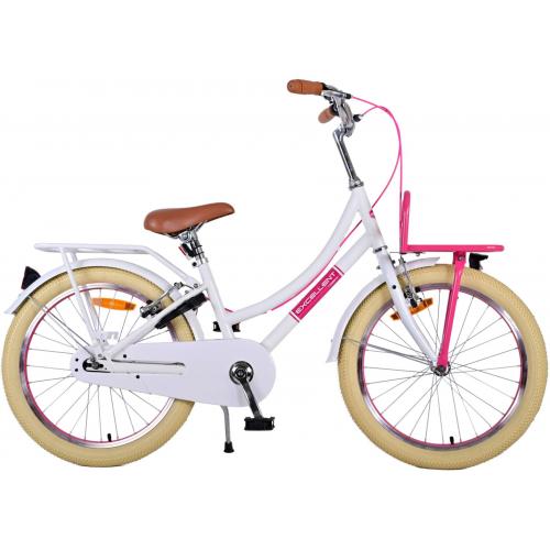 Volare Excellent Kinderfahrrad - Mädchen - 20 Zoll - Weiß - Zwei Handbremsen