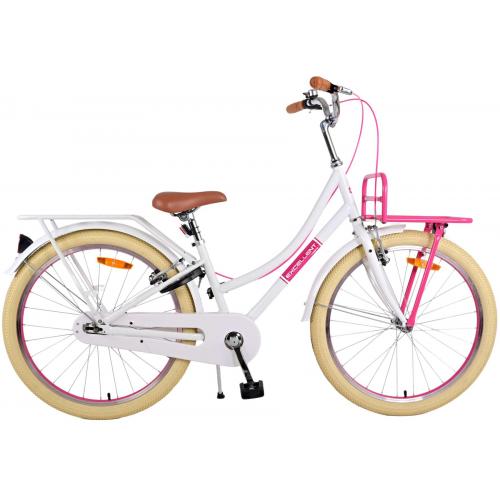 Volare Excellent Kinderfahrrad - Mädchen - 24 Zoll - Weiß - Zweihandbremsen