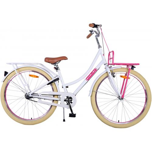 Volare Excellent Kinderfahrrad - Mädchen - 26 Zoll - Weiß - Shimano Nexus 3 Gänge