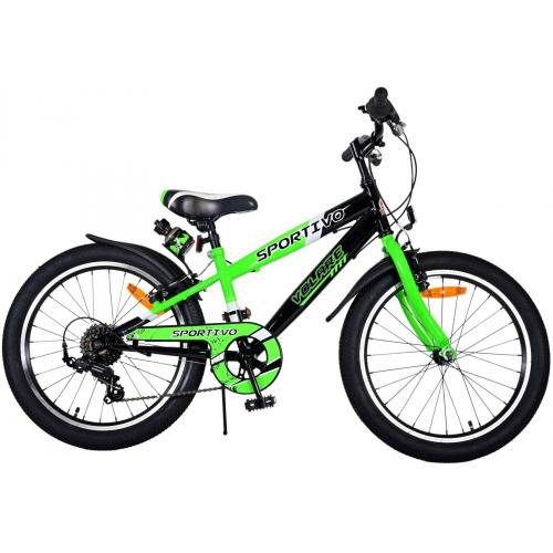 Volare Sportivo Kinderfahrrad - Jungen - 20 Zoll - Grün - 7 Gänge